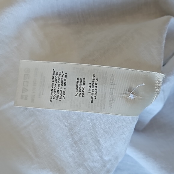 Aritzia Wilfred Free Boyfriend Linen Dress White XS - Picture 8 of 10
